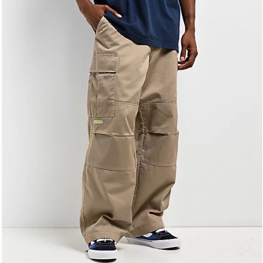Empyre Ultra Loose Khaki Cargo Skate Pants